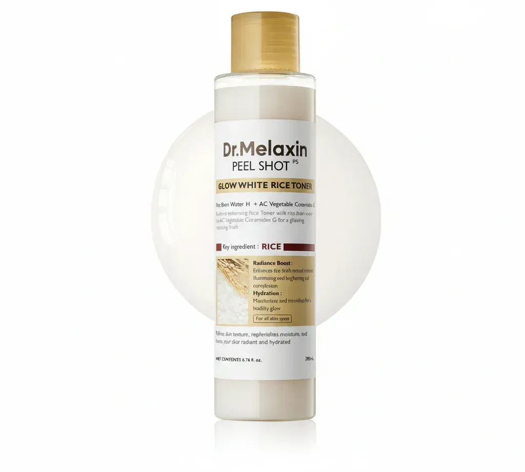 Dr. Melaxin Glow White Rice Toner | Korean Brightening Toner for Glass Skin