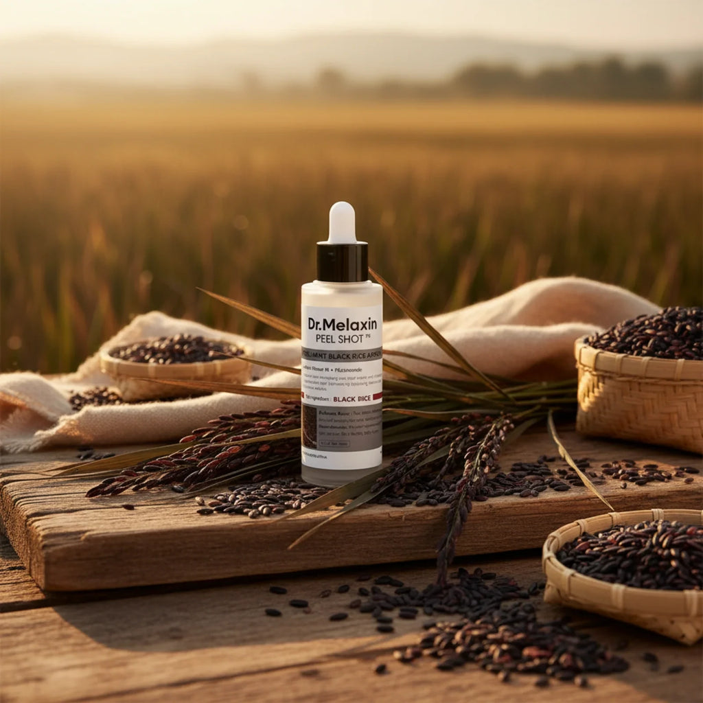 Dr. Melaxin Black Rice Ampoule | Korean Exfoliating Serum for Blackheads