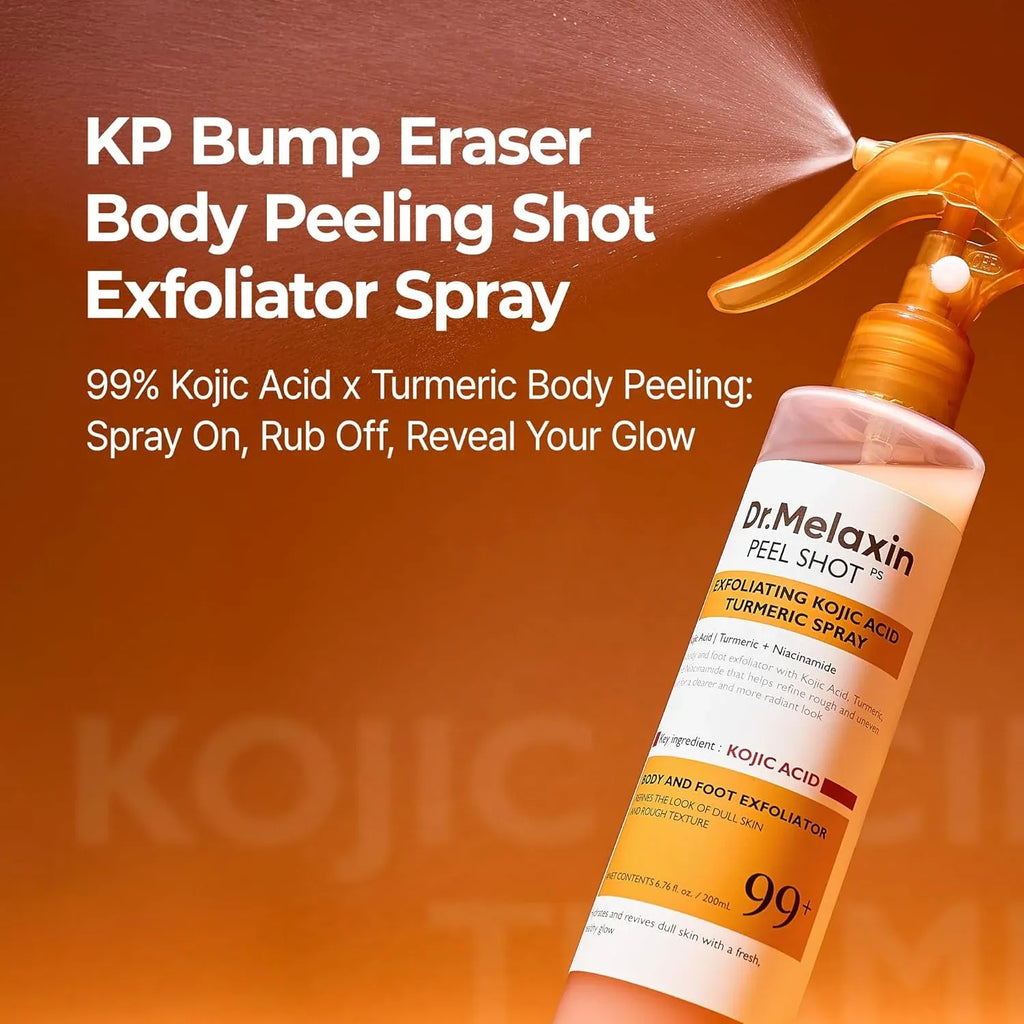 Dr. Melaxin Peel Shot Keratin Boost Spray with Kojic Acid & Turmeric | Korean Skincare