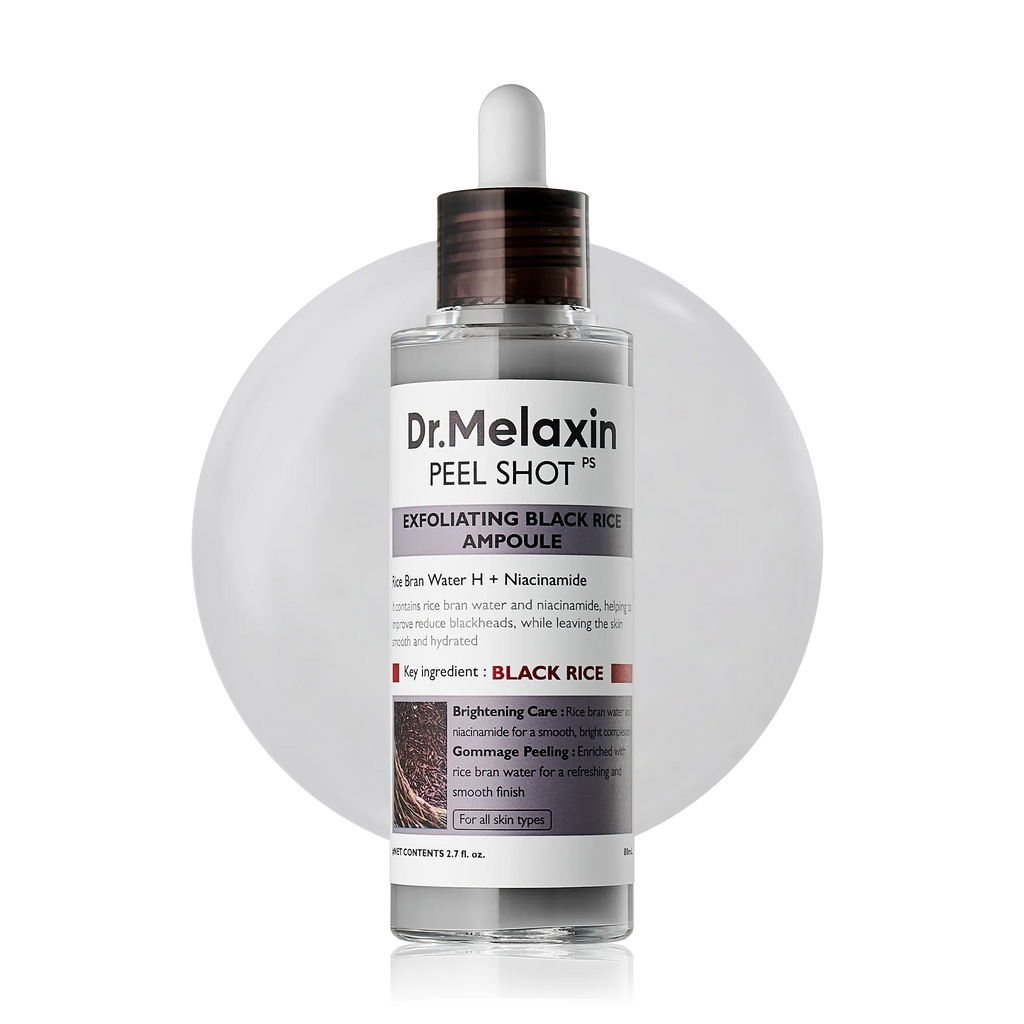 Dr. Melaxin Black Rice Ampoule | Korean Exfoliating Serum for Blackheads