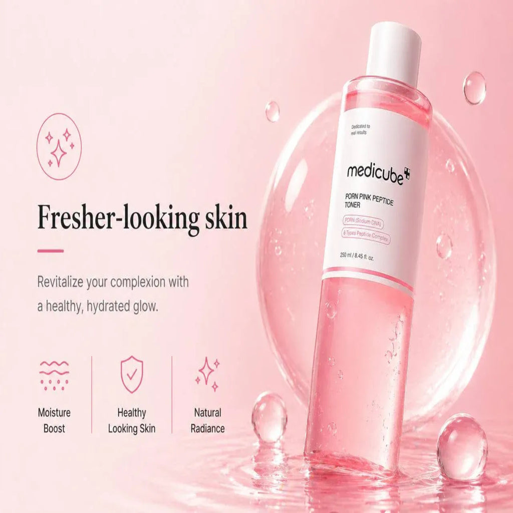 Medicube PDRN Pink Peptide Toner | Anti-Ageing Korean Skincare for Glass Skin UK