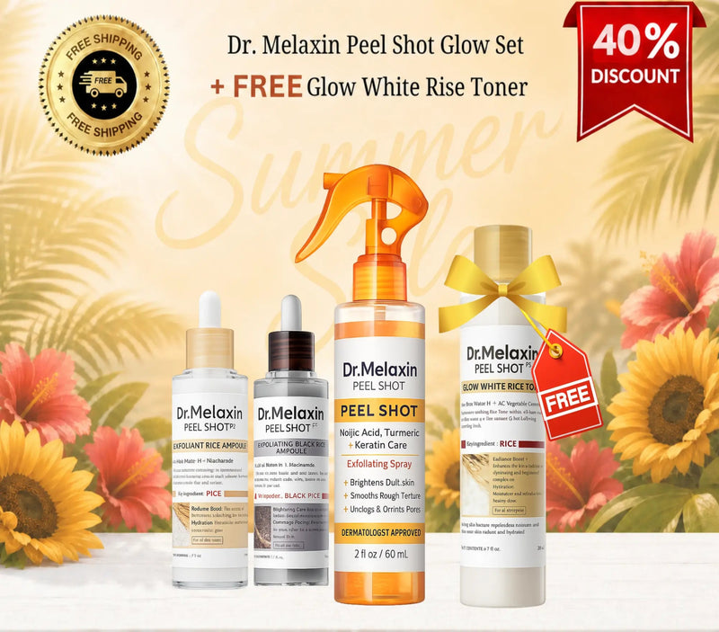 Dr. Melaxin Peel Shot Glow Set | Korean Skincare Brightening Kit