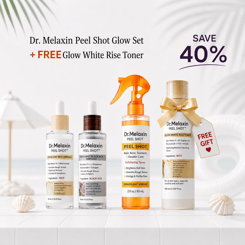 Dr. Melaxin Peel Shot Glow Set | Korean Skincare Brightening Kit
