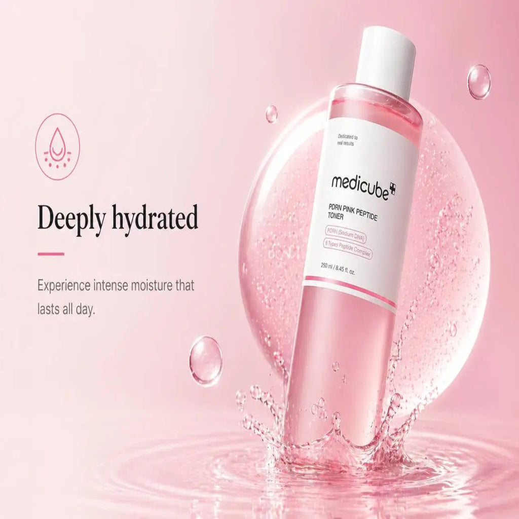 Medicube PDRN Pink Peptide Toner | Anti-Ageing Korean Skincare for Glass Skin UK