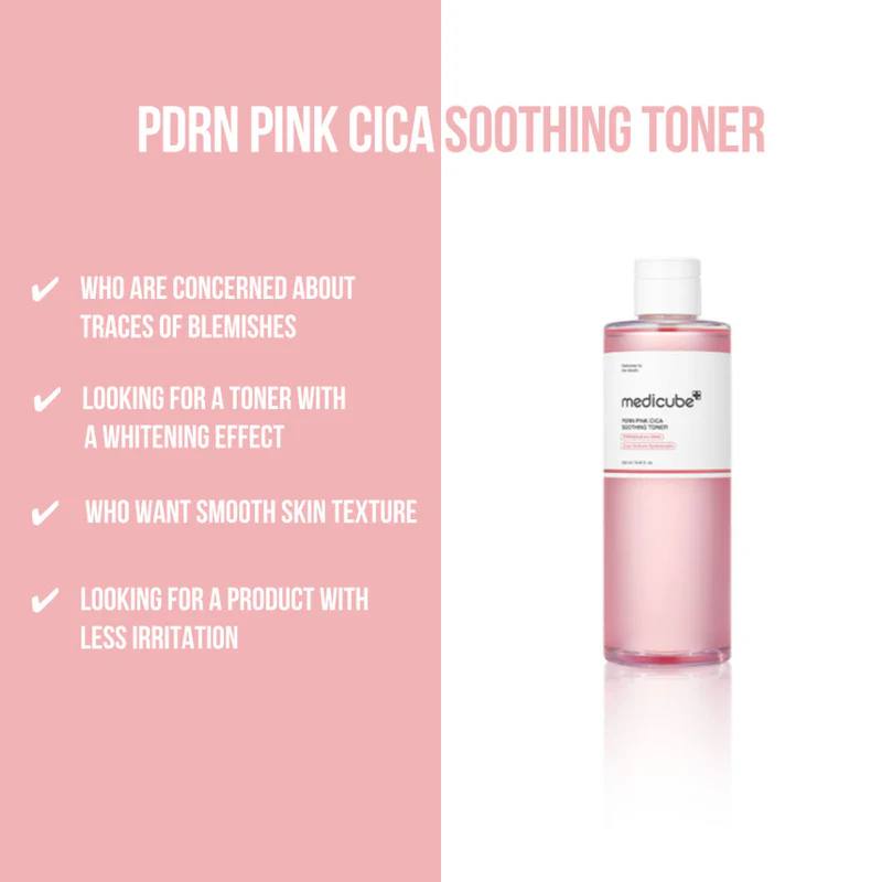 Medicube PDRN Pink Peptide Toner | Anti-Ageing Korean Skincare for Glass Skin UK