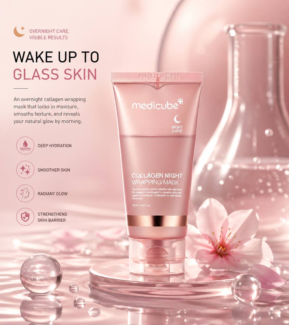Medicube Collagen Night Wrapping Mask | Viral Korean Overnight Mask for Glass Skin